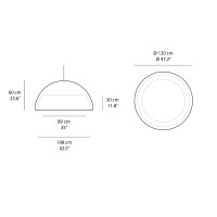 Slide Design Cupole 120 led suspension lamp for indoor