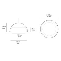 Slide Design Cupole 200 led suspension lamp for indoor