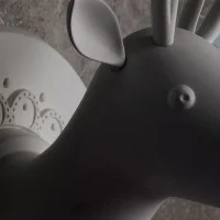 Karman Marnìn deer-shaped wall lamp