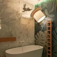 Karman Wow! Pendant Suspension Lamp with White Rabbit