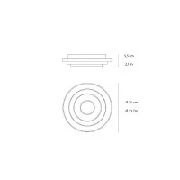 Vivid Raiden led ceiling lamp