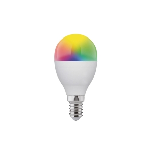 Bot Lighting lampadina sfera opale E14 4.9w smart rgb