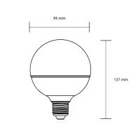 Bot Lighting opal globe 95 bulb E27 12w smart rgb