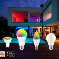 Bot Lighting opal reflector R80 bulb E27 8.5w smart rgb