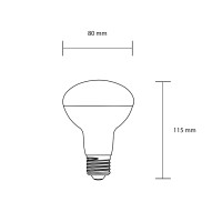 Bot Lighting opal reflector R80 bulb E27 8.5w smart rgb