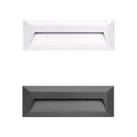 Lampo Segnapasso Ultrapiatto Inclinato LED Tricolor 2,5W da Esterno