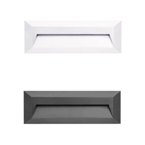 Lampo Segnapasso Ultrapiatto Inclinato LED Tricolor 2,5W da Esterno