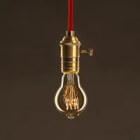 A60 bulb vintage drop 40w filament carbon e27