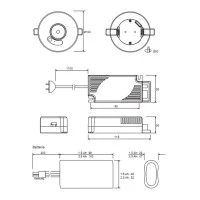Actec EMLED LED 3W 300lm 2.5 hours Emergency light Actec EMLED LED 3W 300lm 2.5 hours Emergency light
