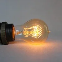 Lampadina vintage a60 60w goccia e27 filamento carbonio Lampadina vintage a60 60w goccia e27 filamento carbonio