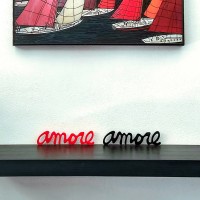 Slide Design Amore Message decorative writing