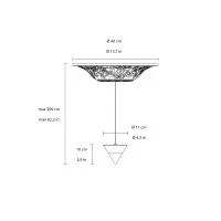 Karman Moonbloom suspension lamp