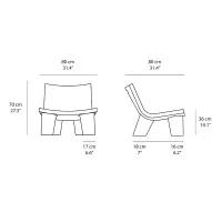 Slide Design Low Lita small decorative armchair