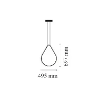 Flos Arrangements Elemento Drop Up 32W by Michael