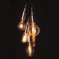 Vintage globe bulb g95 60w e27 carbon filament
