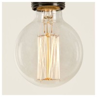 Vintage globe bulb g95 60w e27 carbon filament