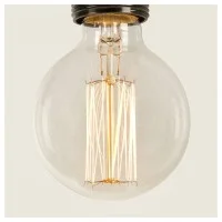 Vintage globe bulb g95 60w e27 carbon filament