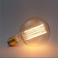 Vintage globe bulb g95 60w e27 carbon filament