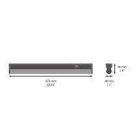 Osram Linear Compact Switch 600mm 8W 3000K surface mounted