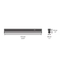 Osram Linear Compact Switch 600mm 8W 3000K surface mounted