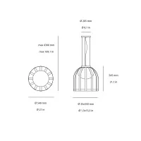 Estiluz Bols suspension lamp