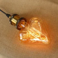 Lampadina Vintage Cuore 40W E27 Filamento Decorativo