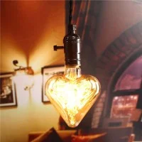 Lampadina Vintage Cuore 40W E27 Filamento Decorativo