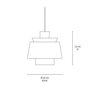 &Tradition Utzon JU1 suspension lamp for indoor