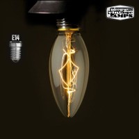 Lampadina Vintage C35 40W E14 Filamento Decorativo