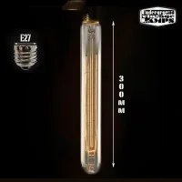 Vintage light bulb 40W E27 300mm carbon filament tube Vintage light bulb 40W E27 300mm carbon filament tube