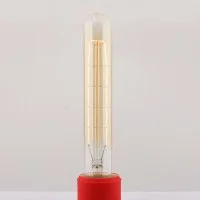 Lampadina Vintage tubo 25W 185mm E27 filamento carbonio Lampadina Vintage tubo 25W 185mm E27 filamento carbonio