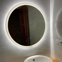 ACB Petra Specchio Circolare Con LED Perimetrale On/Off Touch