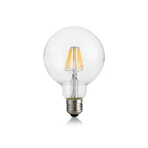 Ideal Lux clear Bulb E27 LED 4W Globo G95 Warm Light