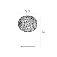 Kartell Planet High table lamp with stand