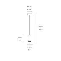 Ideal Lux Mix Up canopy lamp holder for suspension lamp