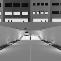 BEGA lampada Led 4W asimmetrica da incasso per esterno