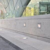 BEGA lampada Led 4W asimmetrica da incasso per esterno