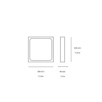 Ideal Lux Universal Square lampada da parete soffitto Ideal Lux Universal Square lampada da parete soffitto