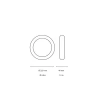 Ideal Lux Universal Round lampada da parete soffitto Ideal Lux Universal Round lampada da parete soffitto