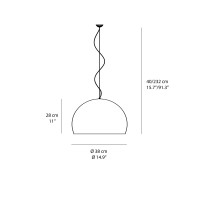Kartell FL/Y Small suspension led lamp