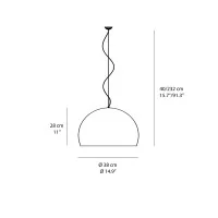 Kartell FL/Y Small suspension led lamp