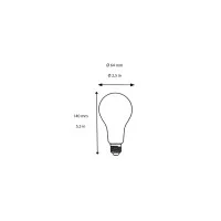 Daylight Croissant ST64 led bulb E27 5W dimmable