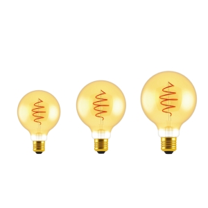 Daylight Croissant lampadina led globo E27 5W dimmerabile