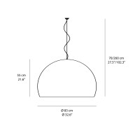 Kartell FL/Y Big suspension led lamp