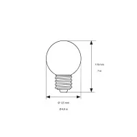 Daylight Croissant E27 5W dimmable led globe bulb