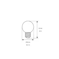 Daylight Croissant lampadina led globo E27 5W dimmerabile Daylight Croissant lampadina led globo E27 5W dimmerabile