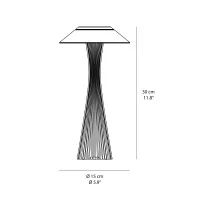 Kartell Space lampada led a batteria ricaricabile