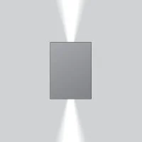 BEGA Led wall light with double emission IP65