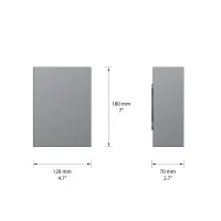 BEGA Led wall light with double emission IP65