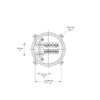 BEGA Round LED wall light multiple emission IP65 BEGA Round LED wall light multiple emission IP65